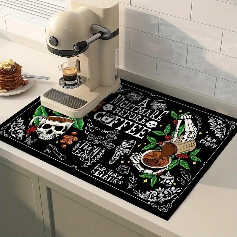 Coffee Mat Absorbent Mat Kitch - Bar Mat Rubber recension och pris