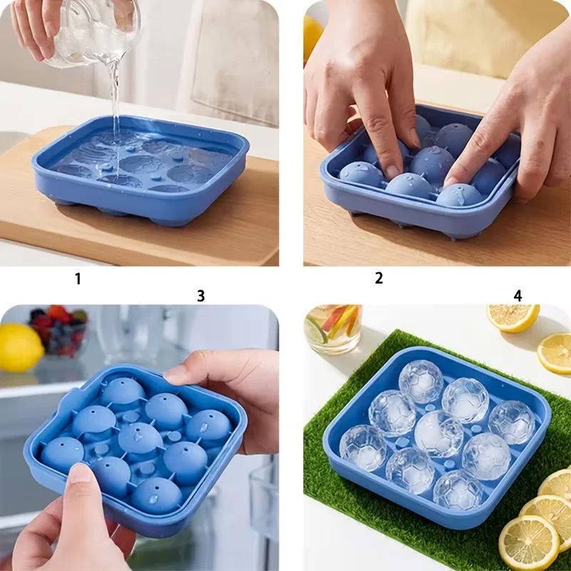 9-hole silicone soccer ball/ic - Ice Mold Sphere recension och pris
