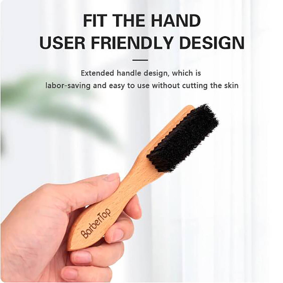 Barbershop Wooden Handle Boar  - Home Barbershop recension och pris
