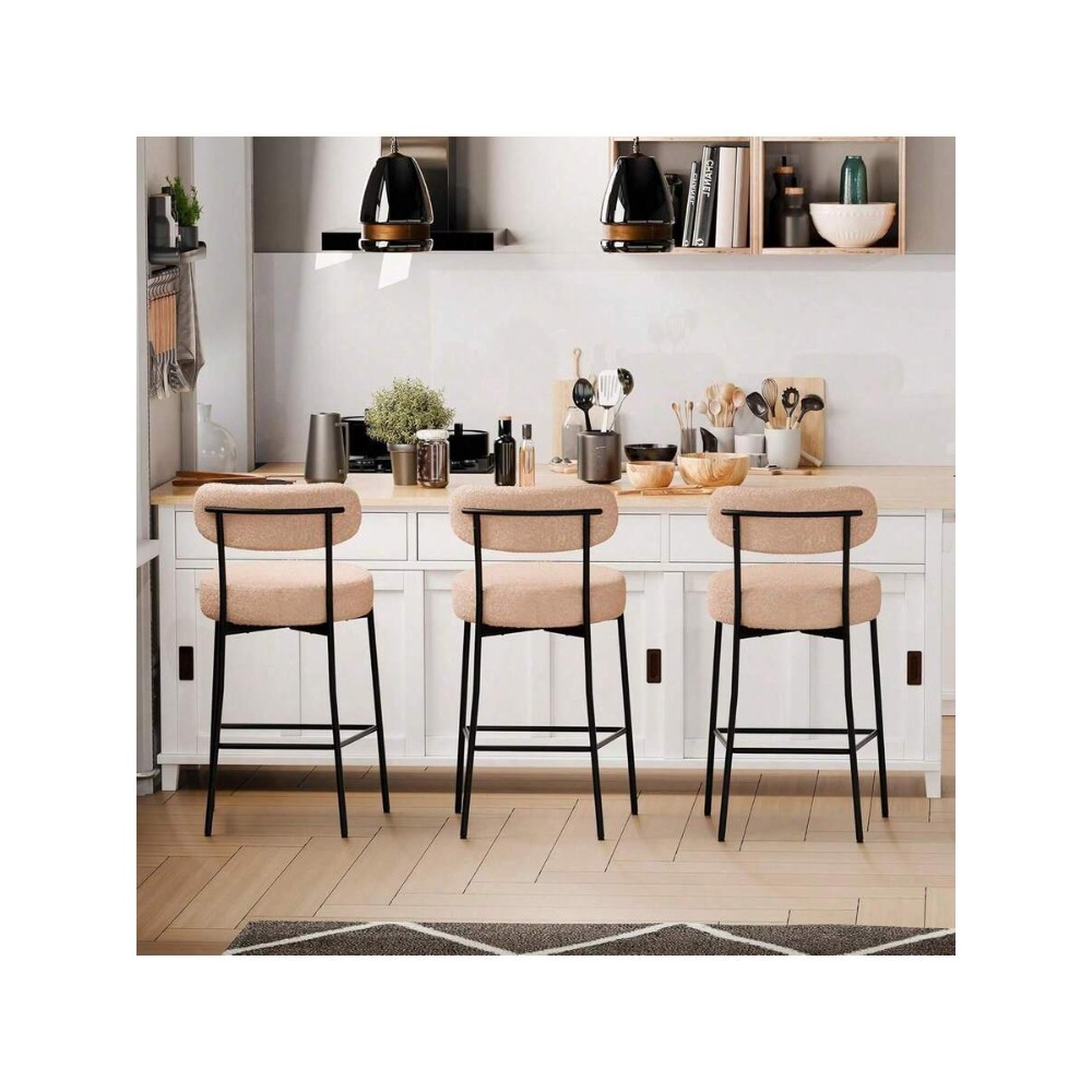 Beige Bar Stools Set of 2, 27. - Home Bar Stools recension och pris