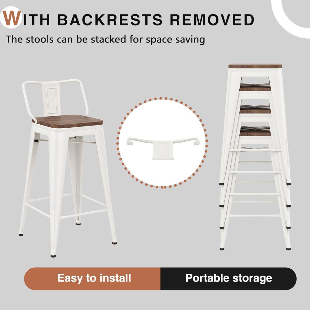26 Inch Bar Stools Set o 4 Ind - Home Bar Stools recension och pris