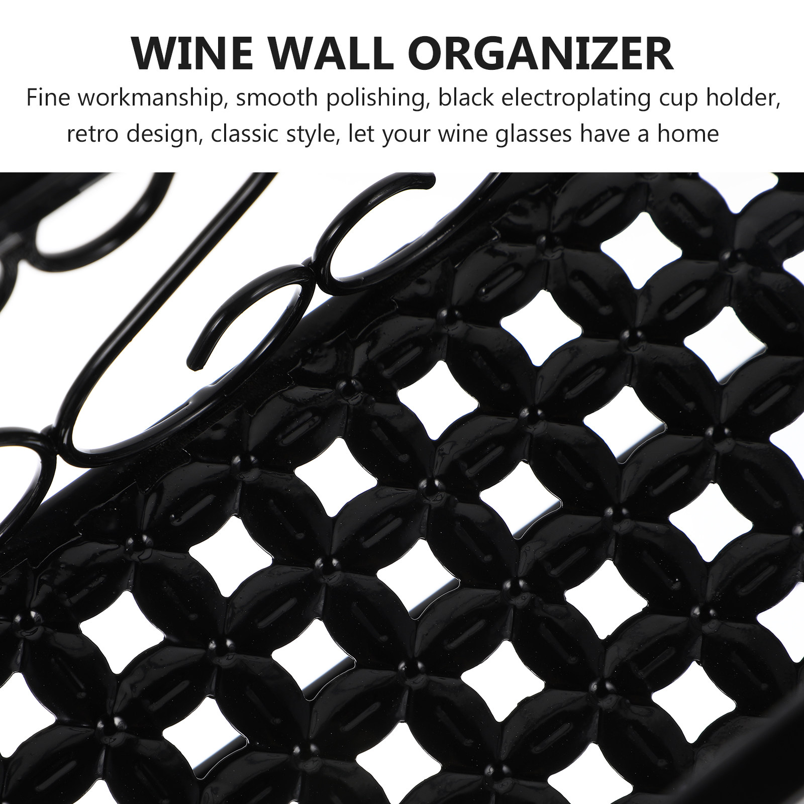 1Pcs Wall Mount Wine Bottle Ra - Home Bar Stand recension och pris