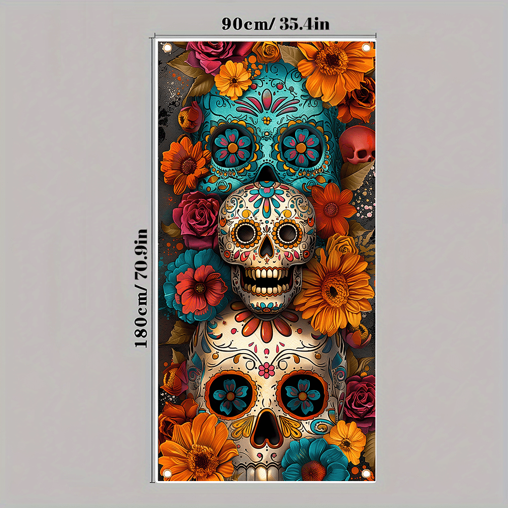 Day of the Dead Curtain - Retr - Home Bargains recension och pris