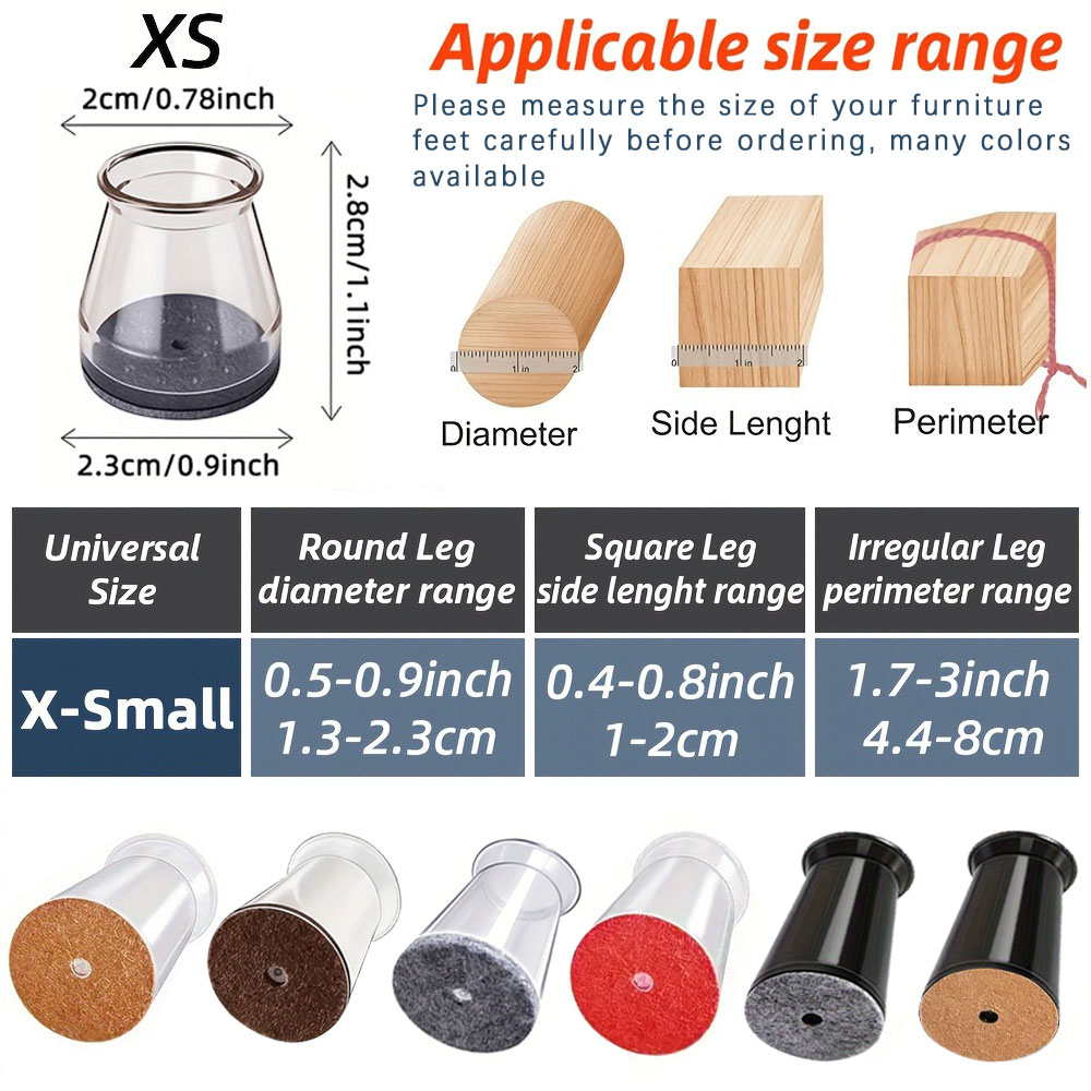 20PCS-Extra Small Chair Leg Fl - Home Bar Stools recension och pris