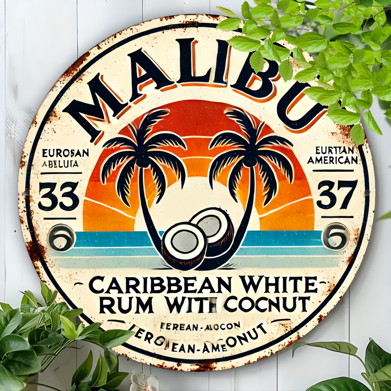Vintage Malibu Rum Coconut Alu - Home Bar Accessories recension och pris