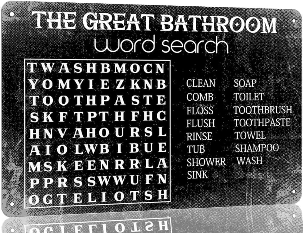The Great Bathroom Word Search - Home Bar Word recension och pris