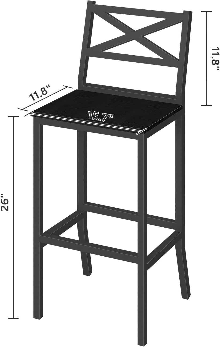 Bar Stools, Set of 2 Bar Chair - Home Bar Stools recension och pris