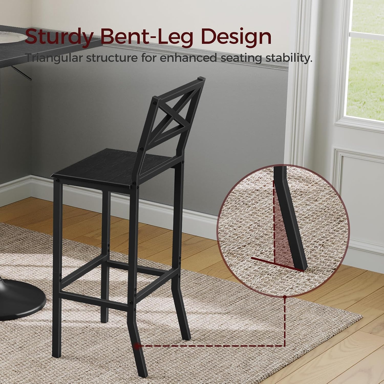 Bar Stools, Set of 2 Bar Chair - Home Bar Stools recension och pris