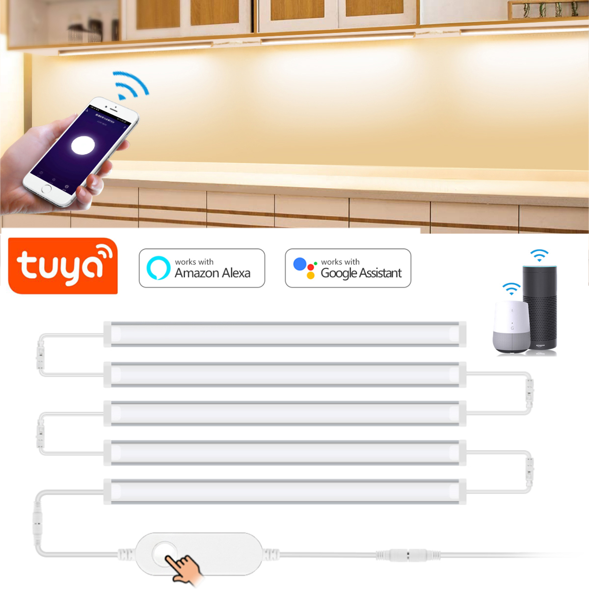 1-5 Pcs Kitchen Tuya Smart LED - Home Bargains recension och pris
