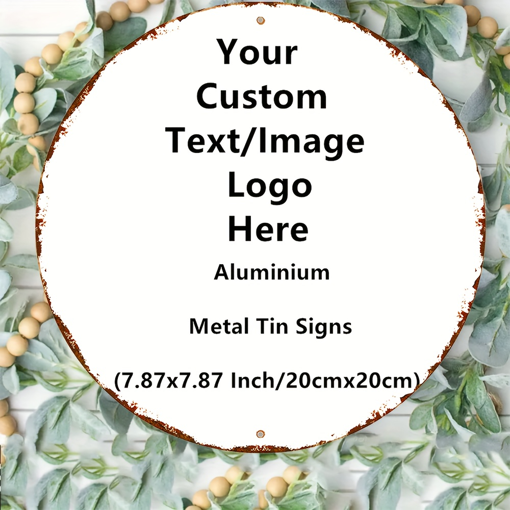 Custom Round Vintage Metal Tin - Home Bar Signs recension och pris