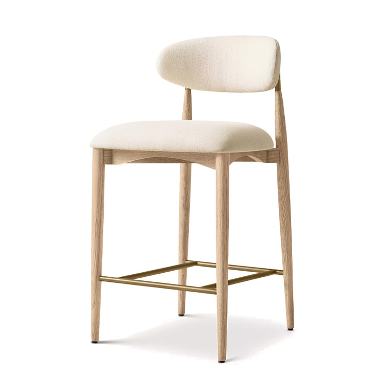 New Style Nordic Fabric Wood C - Home Bar Stools recension och pris