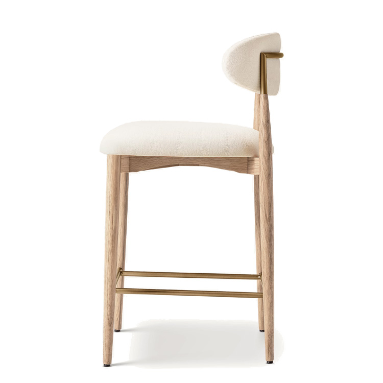 New Style Nordic Fabric Wood C - Home Bar Stools recension och pris