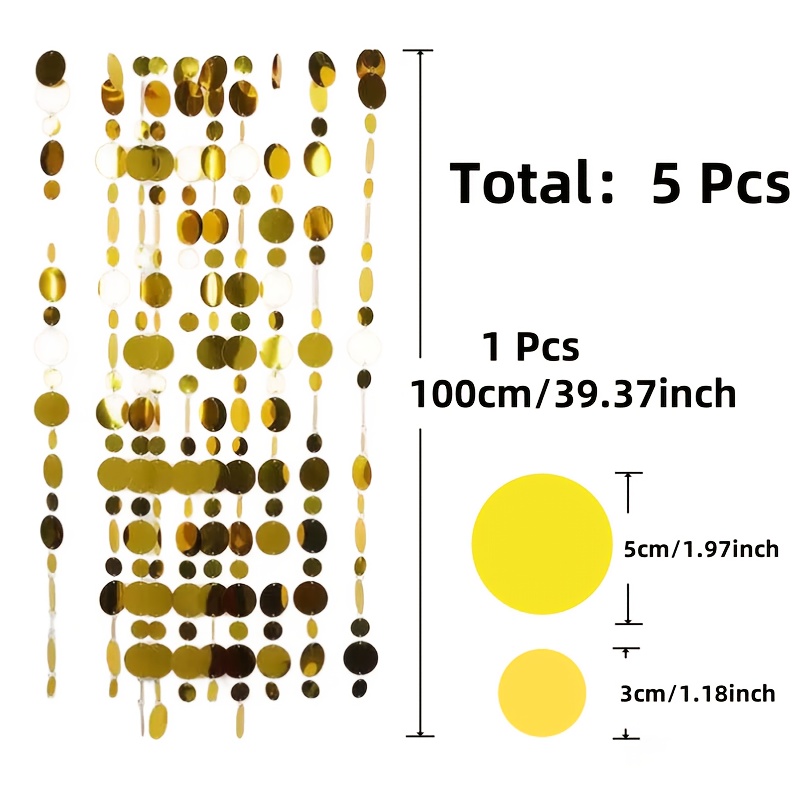 5PCS Circular Sequin Curtain H - Home Bargains recension och pris