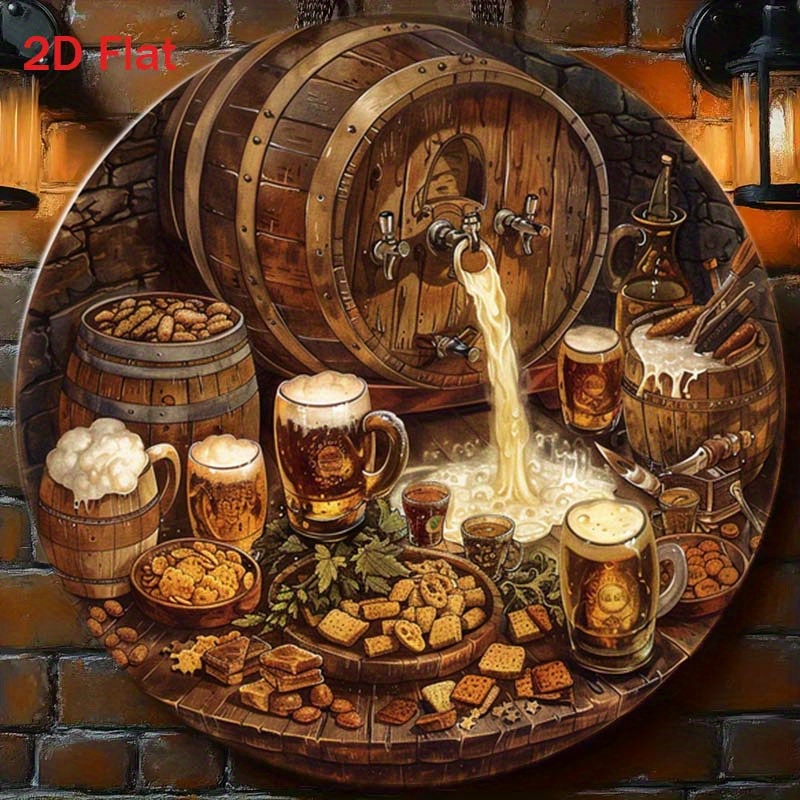 1Pc Round 2D Flat Aluminum Sig - Home Bar Accessories recension och pris