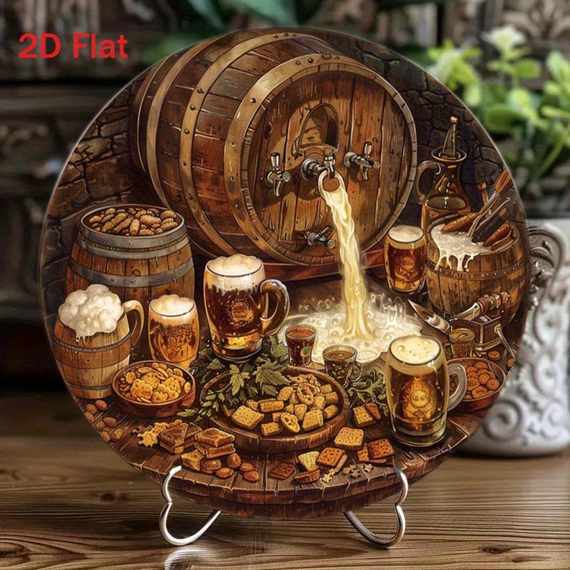 1Pc Round 2D Flat Aluminum Sig - Home Bar Accessories recension och pris