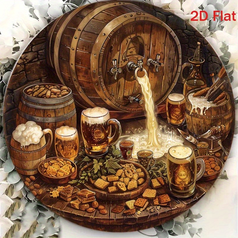 1Pc Round 2D Flat Aluminum Sig - Home Bar Accessories recension och pris