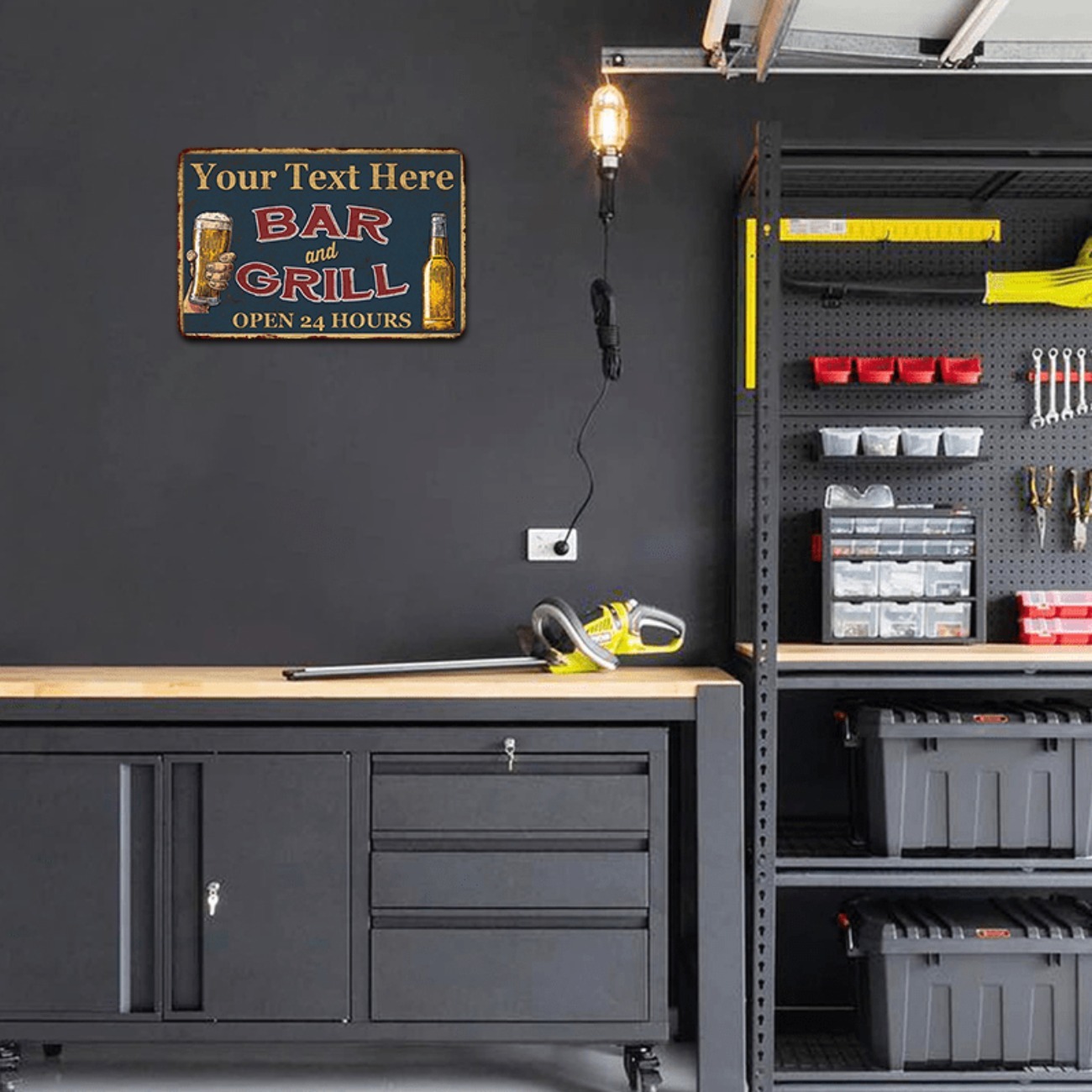 Customizable Bar & Grill Alumi - Home Bar Signs recension och pris