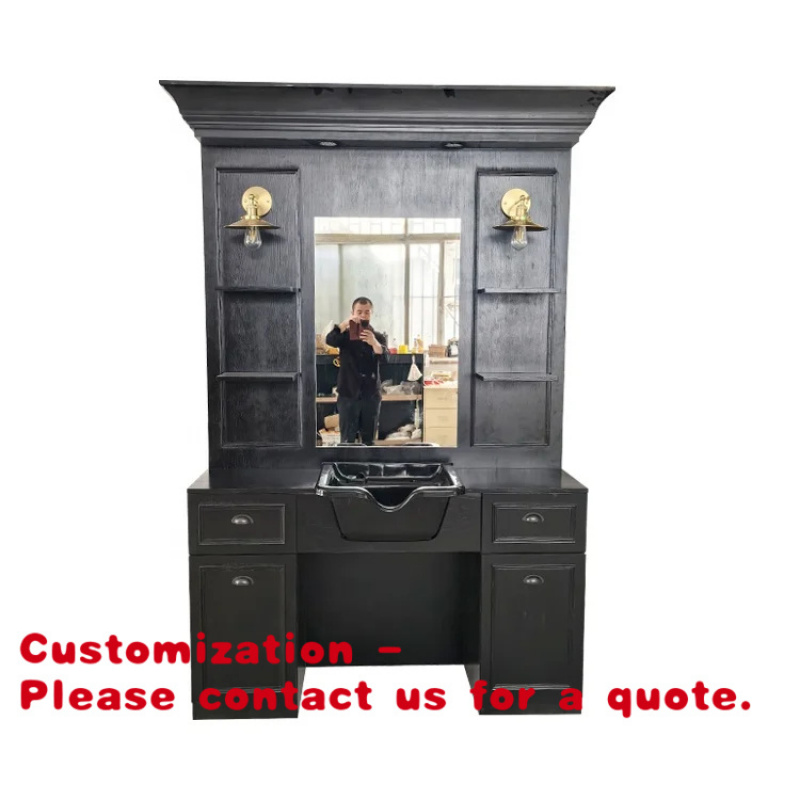 custom.Modern Black Wood Barbe - Home Barbershop recension och pris