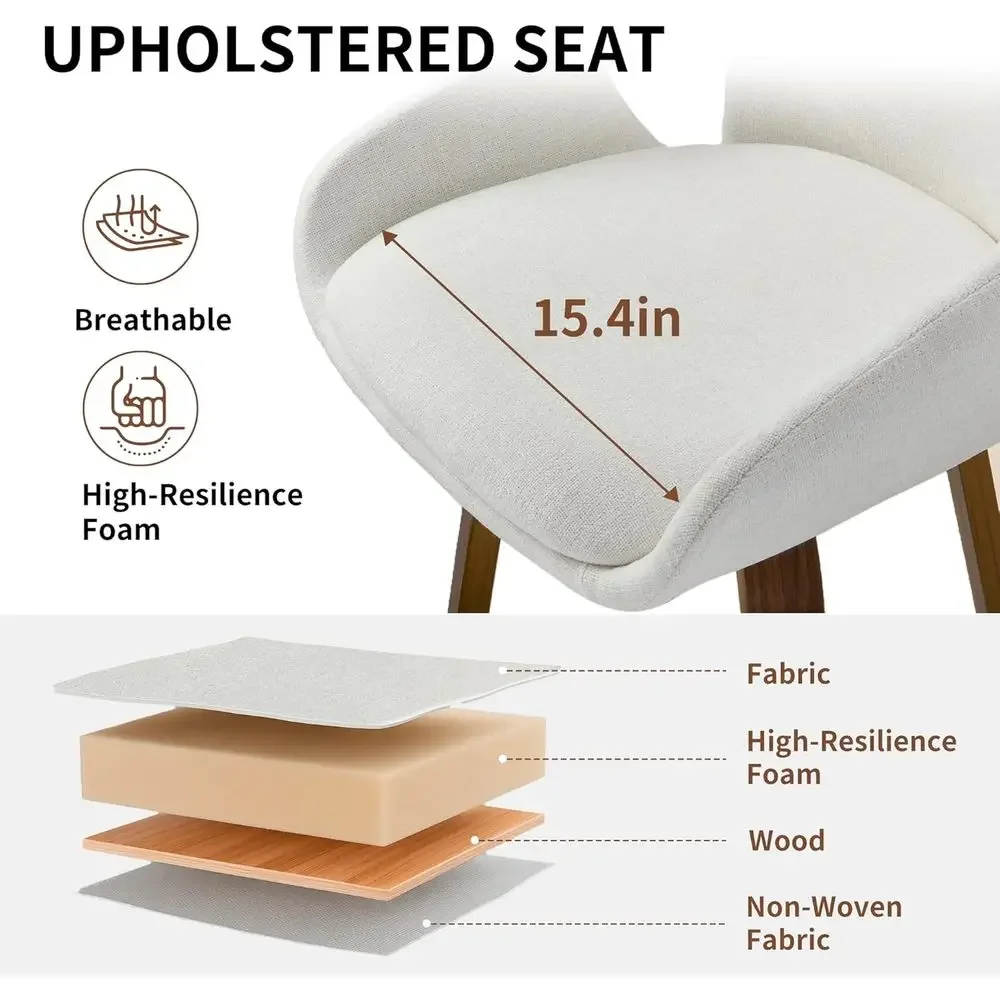 Beige Fabric Swivel Bar Stools - Home Bar Stools recension och pris