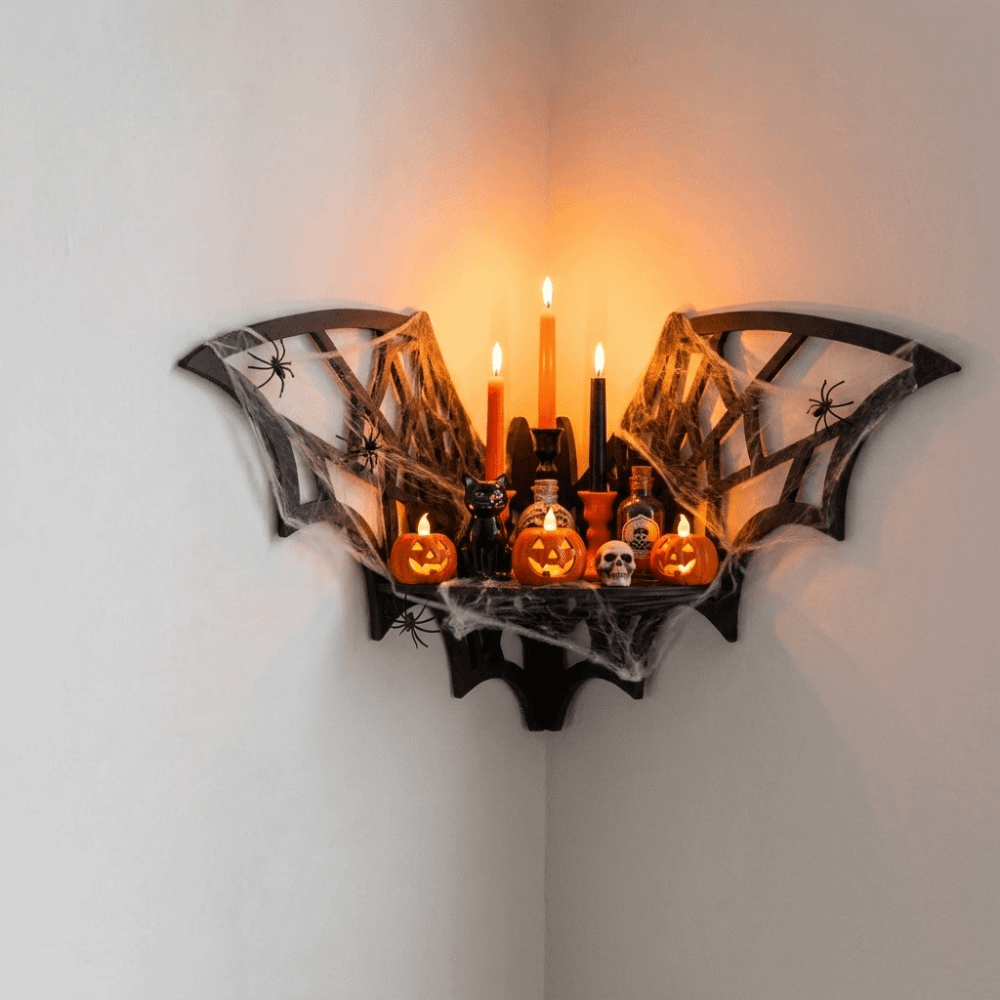 Wooden Bat Corner Shelf Hollow - Home Bar Shelf recension och pris