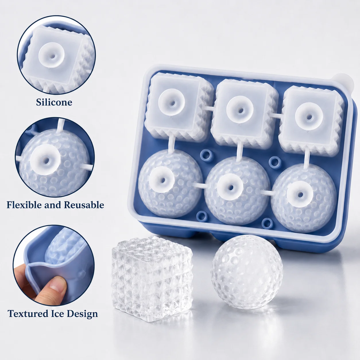 Silicone Whiskey Ice Cube Tray - Ice Mold Sphere recension och pris