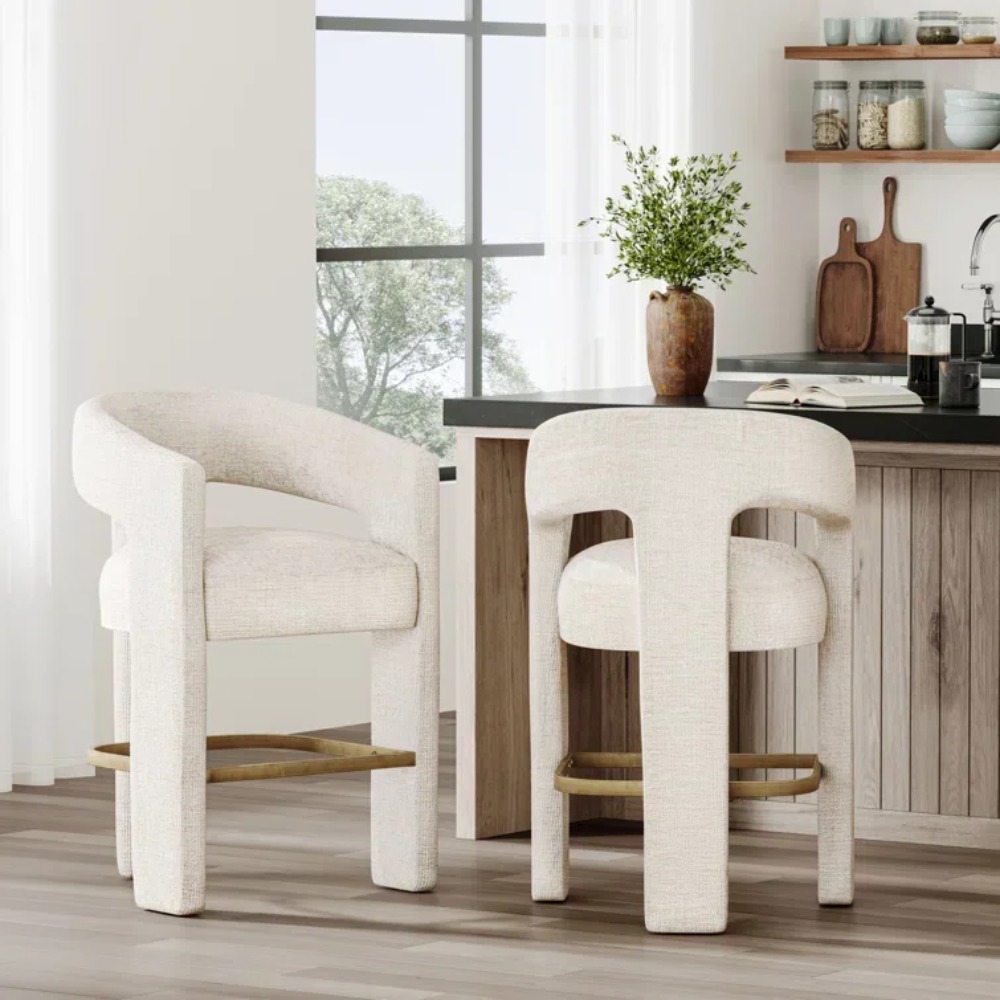 Modern Upholstered Counter Sto - Home Bar Stools recension och pris