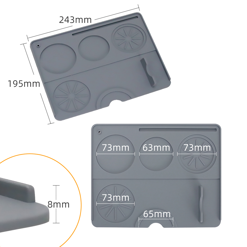 Coffee Tamper Mat Espresso Por - Bar Mat Rubber recension och pris