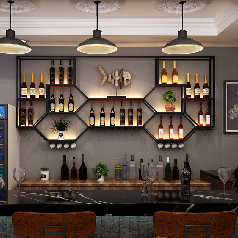 Metal Shelves Wine Cabinet Liv - Home Bar Shelf recension och pris
