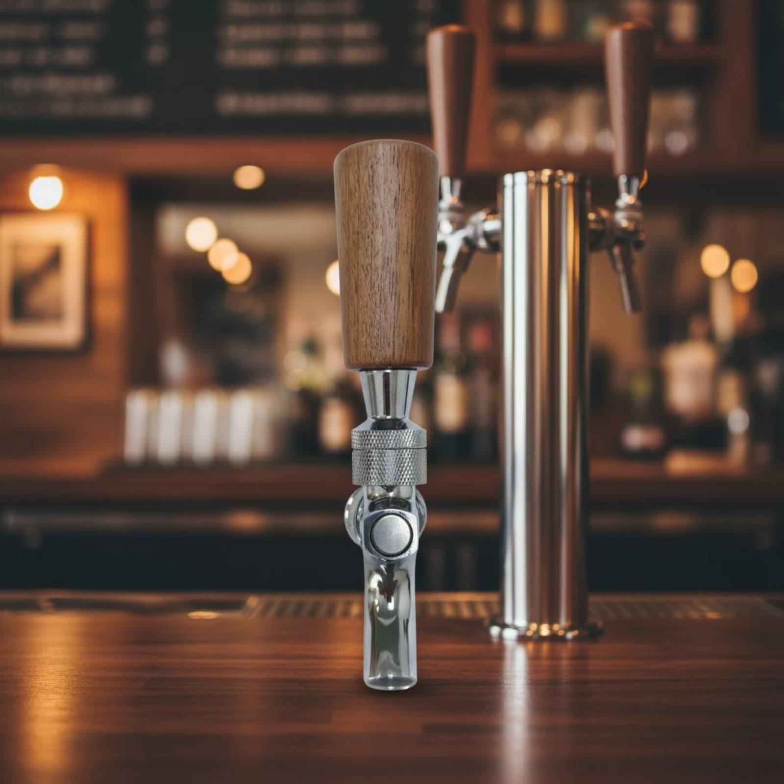 Short Wooden Beer Handle Solid - Home Bar Accessories recension och pris