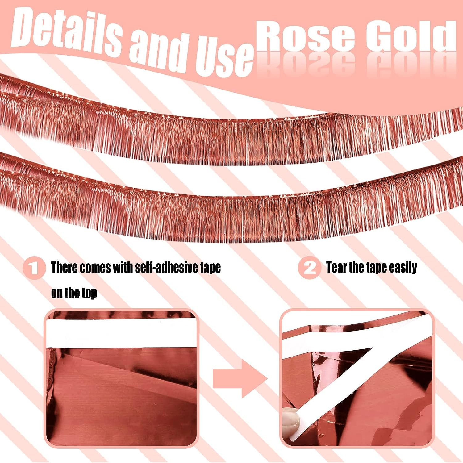 30x300CM Foil Fringe Garland S - Home Bargains recension och pris