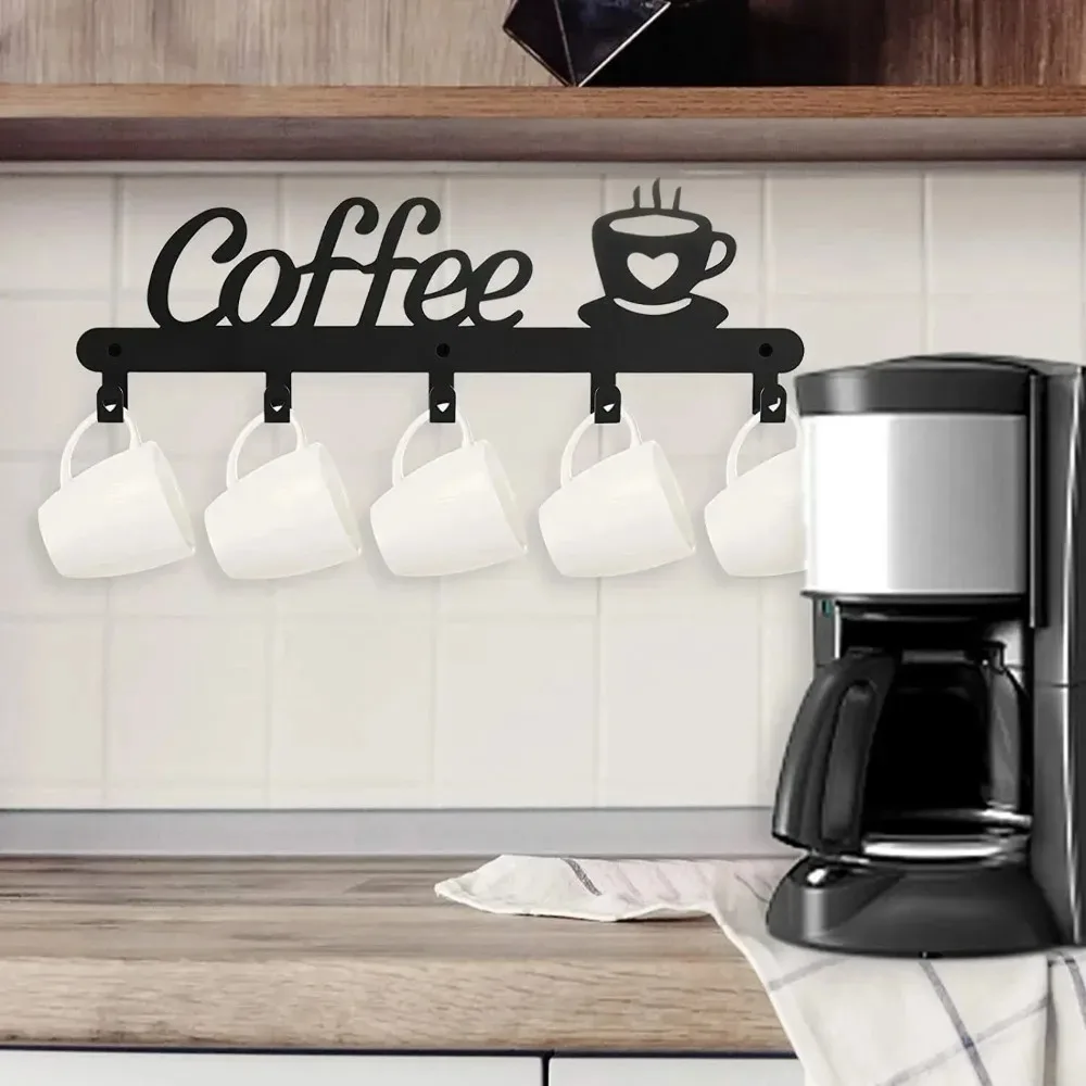 Coffee Metal Mug Holder Wall M - Home Bar Word recension och pris