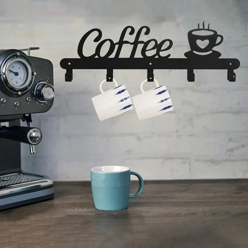 Coffee Metal Mug Holder Wall M - Home Bar Word recension och pris